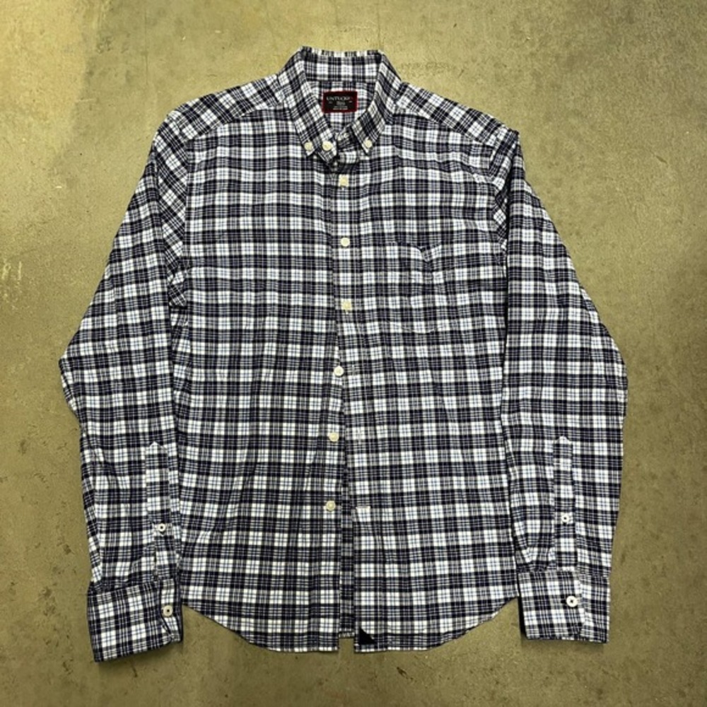 UNTUCKit Shirt Mens Small Blue Plaid Long Sleeve Button Down‎